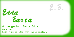 edda barta business card